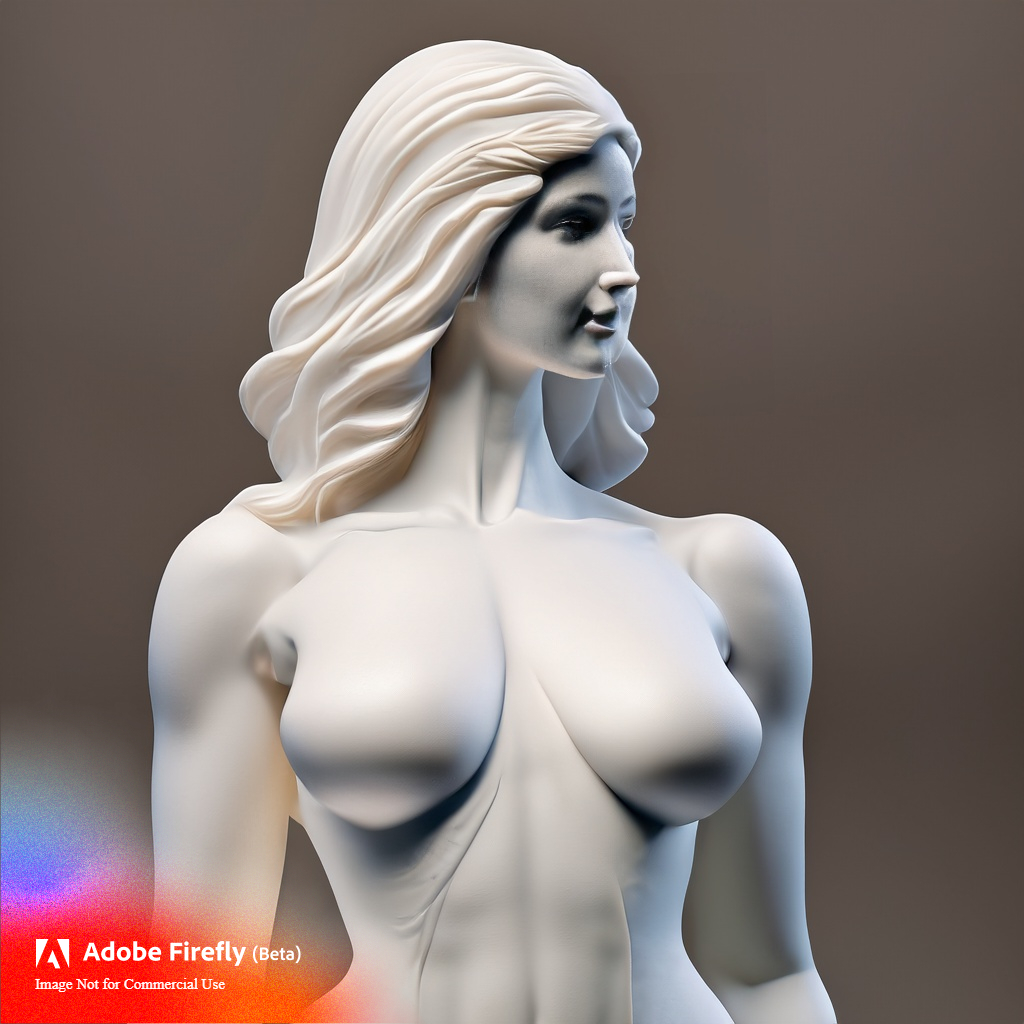 Firefly 3d printed statutes of curvy sexy girl model 73169