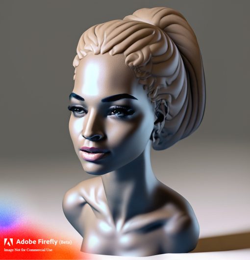 Firefly 3d printed statutes of curvy sexy girl model 50702