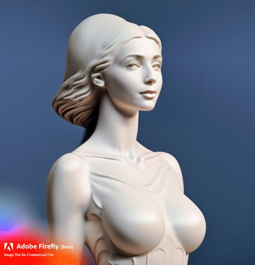 Firefly 3d printed statutes of curvy sexy girl model 52128