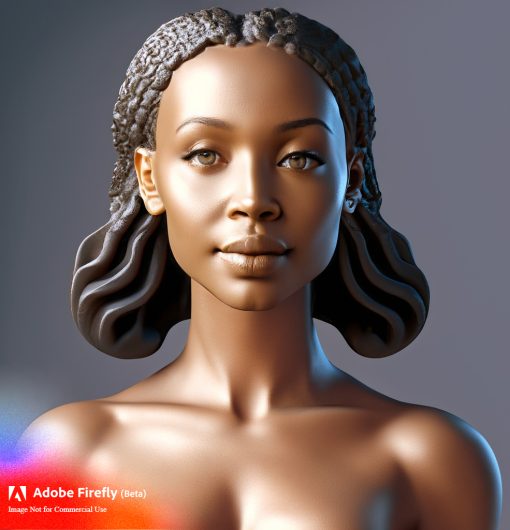 Firefly 3d printed statutes of curvy sexy girl model 72237