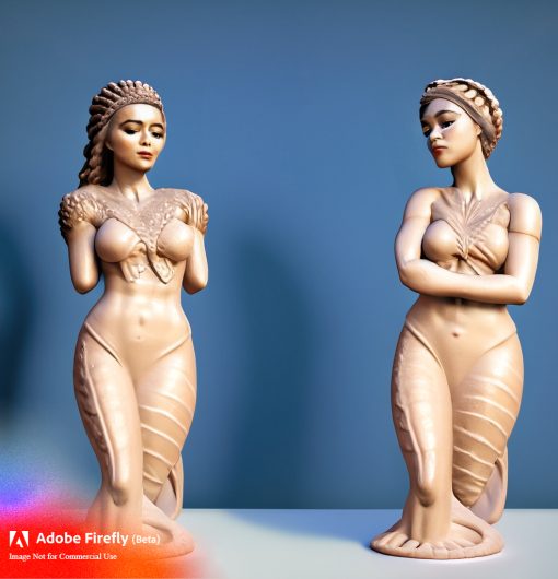Firefly 3d printed statutes of curvy sexy girl models 63102