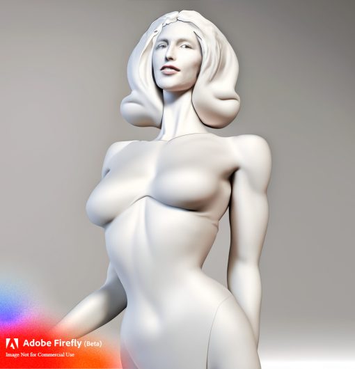 Firefly 3d printed statutes of curvy sexy model 8750